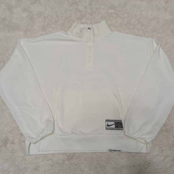 Nike Dri-Fit Swoosh Fly Women's 1/4 Zip Basketball Sweatshirt Size M - Picture 2 of 8